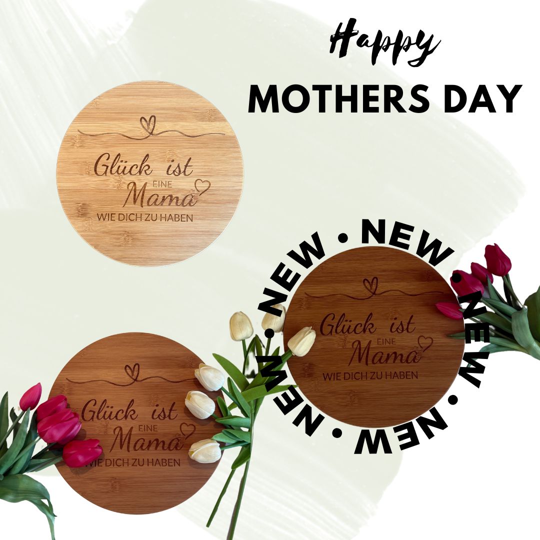 Frühstücksbrettchen rund mit Gravur - myUniq GbR